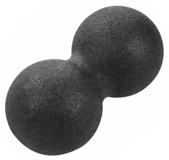 Double Massage Ball for Muscle Relief 13x6.4 cm, Black