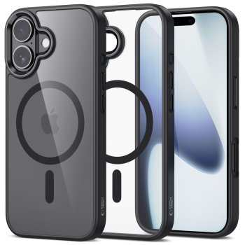 Tech-Protect MagMat MagSafe Phone Case Cover iPhone 17 - Clear Black