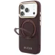 Guess Ring Stand 360 MagSafe case for iPhone 18 Pro / 17 Pro, burgundy