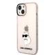 Karl Lagerfeld Ikonik Choupette Case for iPhone 14 Plus Pink
