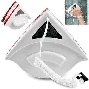 Double-sided Window Glass Cleaner Wiper Glass Washing Cleaning Magnetic Brush