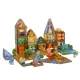 Magnetic Building Blocks, Glowing, 124 Pieces