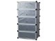 Multilevel Modular Shoe Rack Shelf Stand Organizer, 5 Shelves
