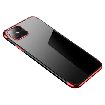 Case for Samsung Galaxy S22+ (S22 Plus), Clear Color 0.3mm TPU, Red