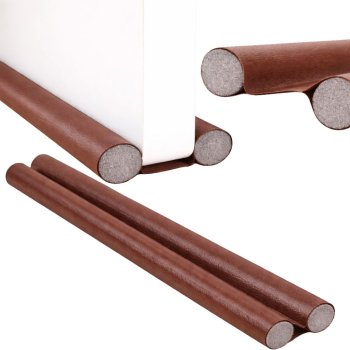 Under Door Draft Stopper Foam Weather Stripping, brown