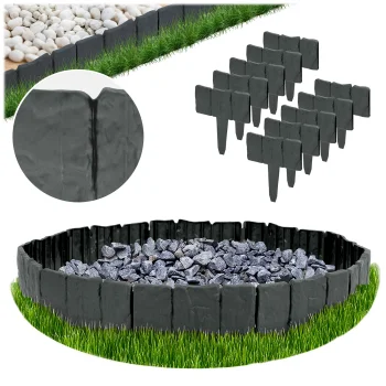 Plonos Garden Edging 2.5 m, Anthracite