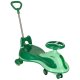 Swing FIX S2 Wiggle Car with LED Wheels and Push Handle, Green, max 100kg