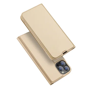 Dux Ducis Skin Pro Wallet Case for iPhone 13 Pro Max, Gold
