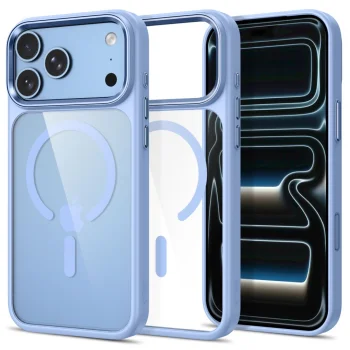 Tech-Protect Magmat MagSafe CC Case for iPhone 17 Pro Max / 18 Pro Max, Light Blue Clear