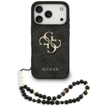 Guess 4G Strap 4G Classic Logo Phone Case Cover iPhone 17 Pro - Black