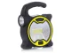 Powerful COB LED workshop flashlight with halogen lamp, yellow