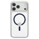 Spigen Ultra Hybrid MagSafe case for iPhone 18 Pro / 17 Pro, clear navy blue