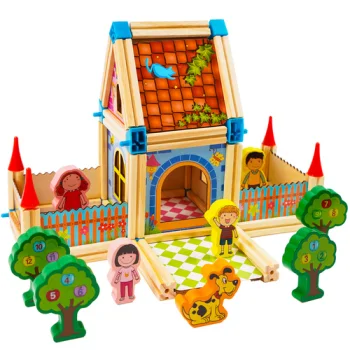 Kruzzel 26452 Building Blocks - House, 268 Pieces