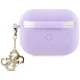 Guess Silicone 4G Strassed Charm Case for AirPods Pro 2, Purple