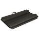 Portable laptop table with cushion for bed or lap, black