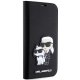 Karl Lagerfeld iPhone 14 Pro Wallet Case Saffiano Karl & Choupette, Black