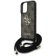 Guess 4G Big Logo Cord Strap Crossbody Case for iPhone 16 Brown