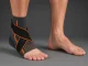 Elastic Ankle Support Brace, Grey/Orange