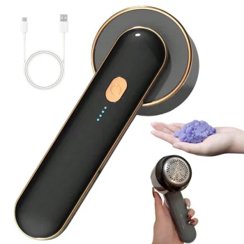 Rechargeable Fabric Shaver and Lint Remover with 6 Blades, USB-C, 8W