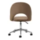 4Rico Arco Swivel Chair, Velour, Brown