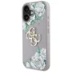 Guess Grained Roses Big 4G Logo Case for iPhone 16 - Purple