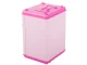Interactive safe-style money box with PIN code for banknotes and coins, pink
