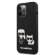 Karl Lagerfeld Silicone Karl & Choupette Case for iPhone 13 Pro / 13 Black