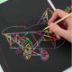 Rainbow Scratch Paper Art Set A4 Creative Craft Kit with Stylus for Kids and Adults