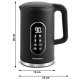 Berdsen BD-712 Electric Kettle 1.7L with Touch Display, Black/Silver