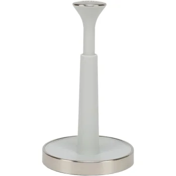 Joseph Joseph Push&Tear Kitchen Roll Holder, Silver