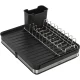 Gefu SMARTLINE extendable dish drainer, black/silver