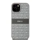 DKNY iPhone 15 / 14 / 13 Case Mono Stripe & Metal Logo, Beige