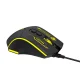 Wozinsky WMGK-1181W Wired Optical Gaming Mouse 7200 DPI - Black and Yellow
