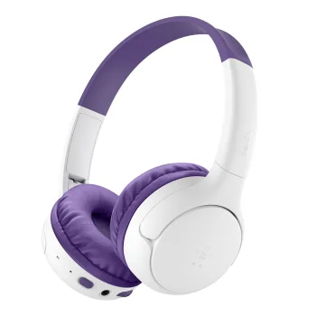 Belkin SoundForm Mini 2 Wireless Kids On-Ear Headphones, Purple