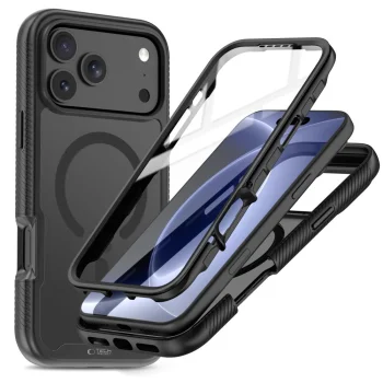 Tech-Protect Defense MagSafe Case for iPhone 17 Pro Max / 18 Pro Max, Matte Black