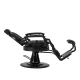 Gabbiano Niccolo Barber Chair with Black Base, Black