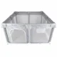 Folding Baby Playpen and Playground, 120x120 cm, Grey/White