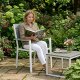 Набор из 2 садовых стульев для террасы сталь HDPE MultiGarden, серый белый