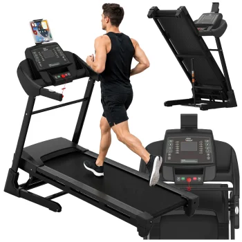 Electric Home Treadmill JK1205, Foldable, 135kg, 16 km/h, Black