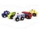Wooden railway, car track + 70 pcs