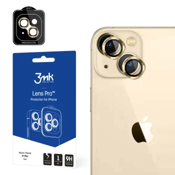 3mk Lens Protection Pro Camera Glass for iPhone 14 Plus – Gold