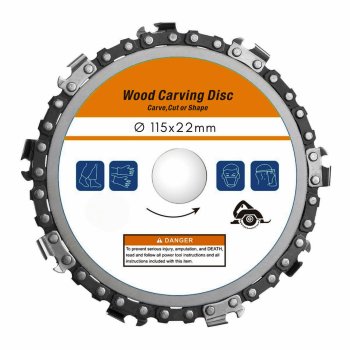 115 mm Wood Carving Chain Disc for Angle Grinder