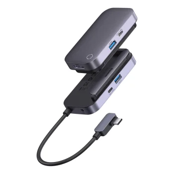 Baseus PadJoy universal USB-C HUB  tablet / smartphone 4in1 USB-C - dark gray