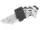 Allen and Torx Key Set 1.5-10mm, 9 pcs, Silver