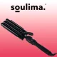 Soulima 00019389 3-Barrel Hair Waver, Black