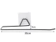 Metal Paper Towel Holder with Suction Cup, 30x9 cm