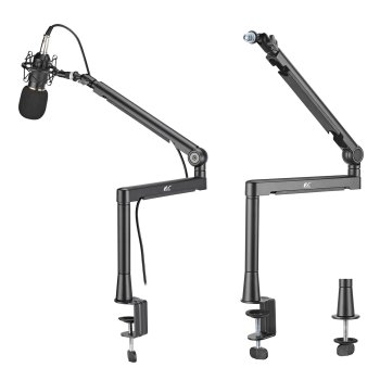 NanoRS RS471 Aluminum Microphone Boom Arm, Black