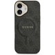Guess iPhone 17 vāciņš 4G PU Classic Logo MagSafe, melns