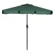 MultiGarden Rectangular Garden Umbrella with Crank, 200x130 cm, Green