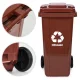 Multistore 240L Waste Bin for BIO Waste, Brown
